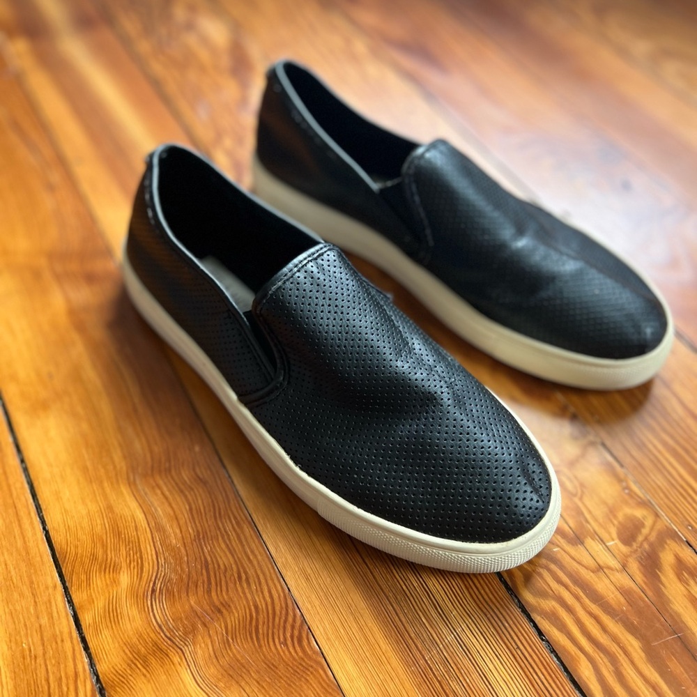 Steve Madden Black Slip-Ons